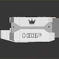 White GEFORCE RTX GPU Design Featuring Cooling Structure And Logo Details