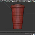 Disposable White Paper Coffee Cup With Black Lid And Brown Sleeve