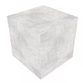 Gray Concrete Wall With Spherical Decorative Component In Interior Corner