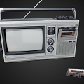 Sharp Radio Radio Tape Speaker Audio Tape Video Tape 3d model