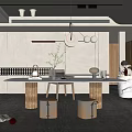 Modern study 3d model