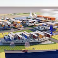 Container Camp Container Park Container Hotel 3d model