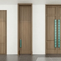 Double door single door 3d model