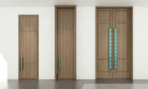 Double door single door 3d model