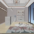 Modern Beauty Salon Interior With White Cabinets Green Chairs Beauty Products Mirror And Staircase