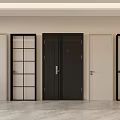 Swing Doors For Interior With Various Modern Designs And Different Colors 3d model