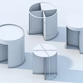 Round Metal Side Tables With Different Designs Glass And Metal Tops And Frames