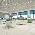 Modern Classroom Training Classroom 3d model