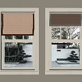 Modern roller shutter fabric roller shutter 3d model