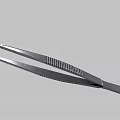 Metal Tweezers With Curved Tips And Non Slip Grip For Household Use