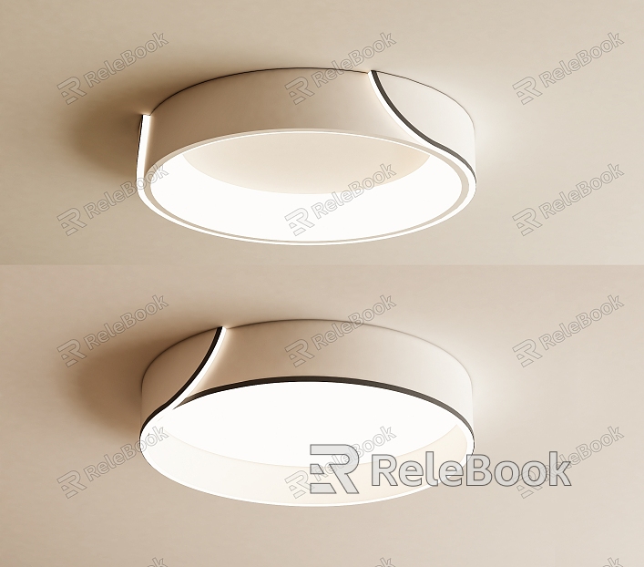 Simple Creative Cream Wind Ceiling Lamp Children's Living Room Ceiling Lamp Bedroom Round Ceiling Lamp model