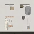 Wall Mounted Hooks For Hanging Coats Bags Hats And Accessories In Modern Home