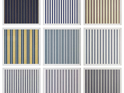 Colorful Vertical Striped Wall Patterns With Various Color Designs For Interior Decor 3d model