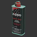 Zippo Lighter Fluid Metal Can With Red Cap For Daily Living Use