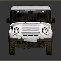 White Classic Off road Vehicle With Square Body And Black Windows Exterior Design