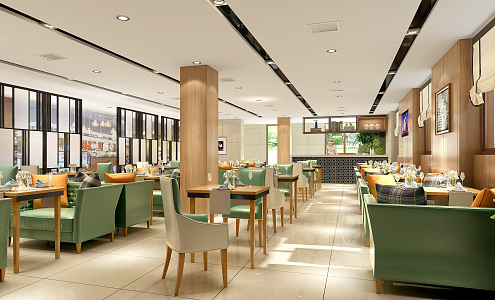 Restaurant Fashion Catering 3d model