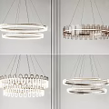 Modern Chandelier Designs Featuring Circular Rings And Decorative Patterns For Home Interior Lighting