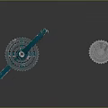 Weapon Mechanical Structure With Teal Gear System And Metal Components