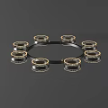 Simple style chandelier 3d model