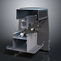 Industrial Equipment with Metal Structure Internal Components and Open Compartments for Commercial Use