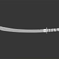 Carved Metal Sword Weapon With Sharp Blade Traditional Design And Wrapped Handle