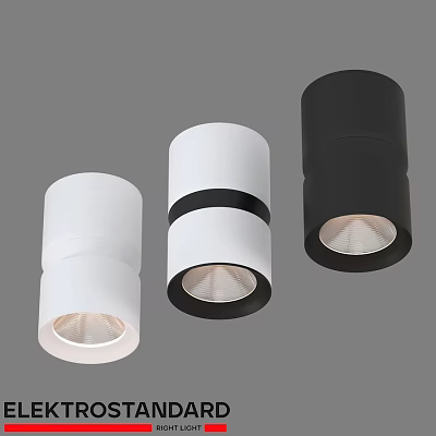 Modern White And Black Downlights With Sleek Design For Indoor Lighting 3d model