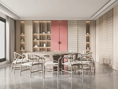 New Chinese-style private room box 3d model