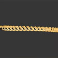 Shiny Gold Cuban Link Necklace with Polished Chain Fashion Jewelry