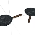 Cast Iron Pans With Wooden Handles Essential Kitchen Cookware For Home Cooking