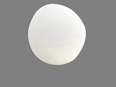 Modern White Round Wall Lamp With Sleek Design For Home Interior Decor 3d model