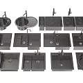 Various Types Of Modern Black Stainless Steel Kitchen Sinks With Faucets And Designs