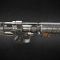 Science Fiction Rifle Explosive Rifle Future Weapon 3d model