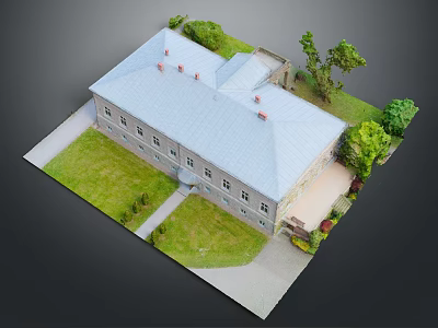 Modern Cartoon Building Apartment Building Apartment Building Apartment Building Residential Building 3d model