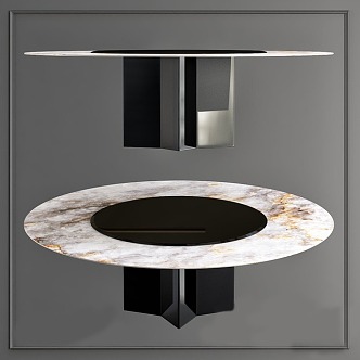 Table Round Table Coffee Table 3d model