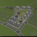 Contemporary Detached Villa Community Layout With Green Spaces And Surrounding Roads
