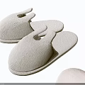 Beige Slippers With Rabbit Ear Design Soft Fabric For Comfortable Indoor Wear