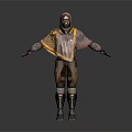 Futuristic Armored Character With Cape And Detailed Armor Design In 3D Render