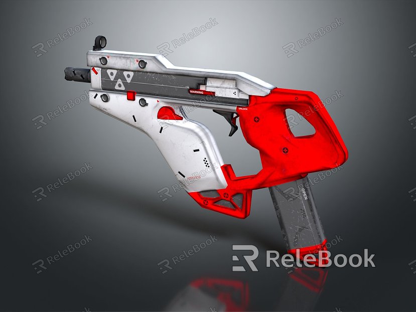 Modern Pistol Science Fiction Pistol Future Pistol Concept Pistol model