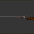 Shotgun shotgun shotgun spray sub-musket rifle single barrel shotgun shotgun with force 3d model