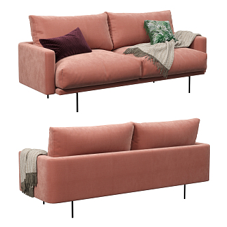 Double sofa 3d model