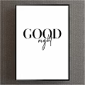 Good Morning Framed Wall Art With Modern Typography For Home Decor