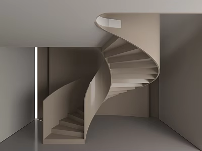 Entrance Stairs Rotating Stairs 3d model