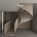Entrance Stairs Rotating Stairs 3d model