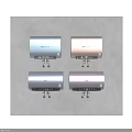 Haier Four Colorful Electric Water Heaters With Digital Display Control Panel