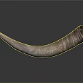 Intricately Carved Horn Sculpture With Natural Texture And Smooth Surface