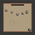 Japanese Zen Garden With Orange Wooden Frame Sand Raked Patterns Stones And Red Torii Gate