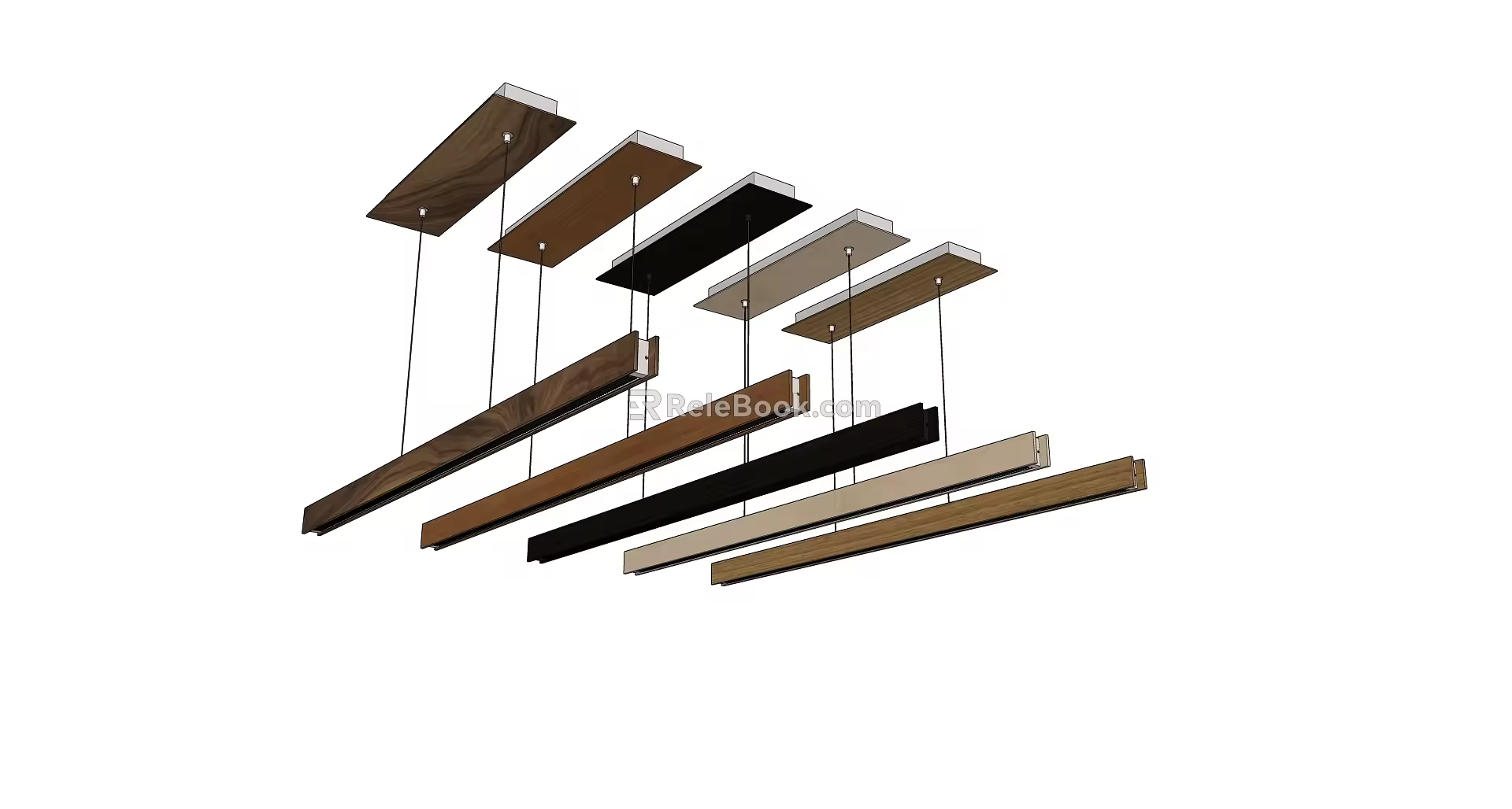 Ordinary minimalist chandelier 3d model