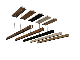 Ordinary minimalist chandelier 3d model