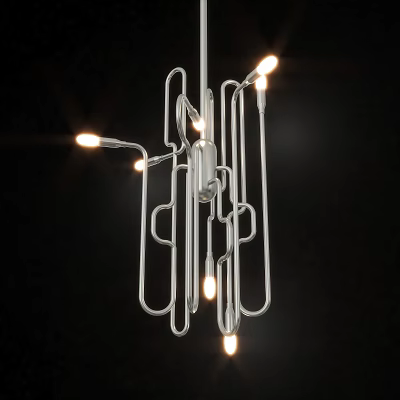 Modern chandelier 3d model