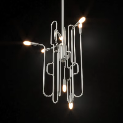 Modern chandelier 3d model Modern chandelier 3d model
